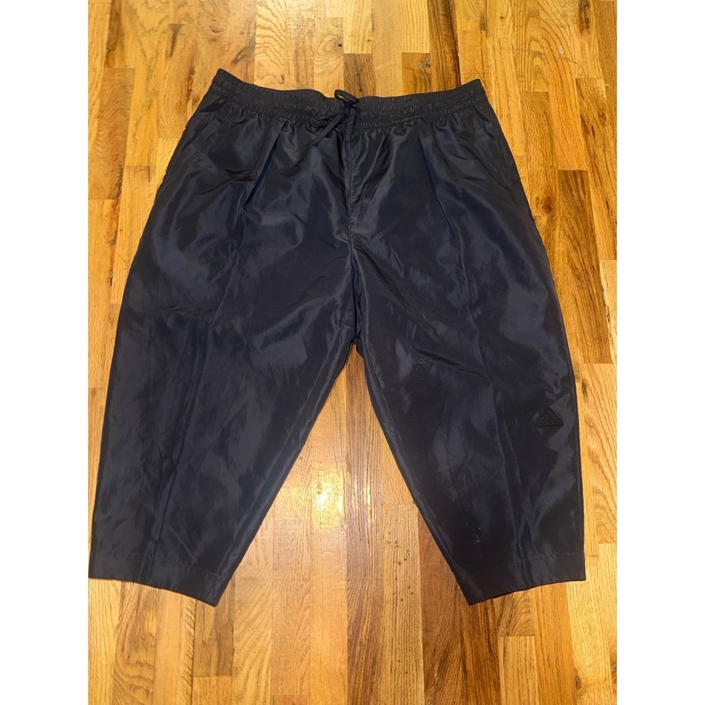 adidas Men's Track Pants Black 2XL Regular Fit Drawstring Elastic Waist
